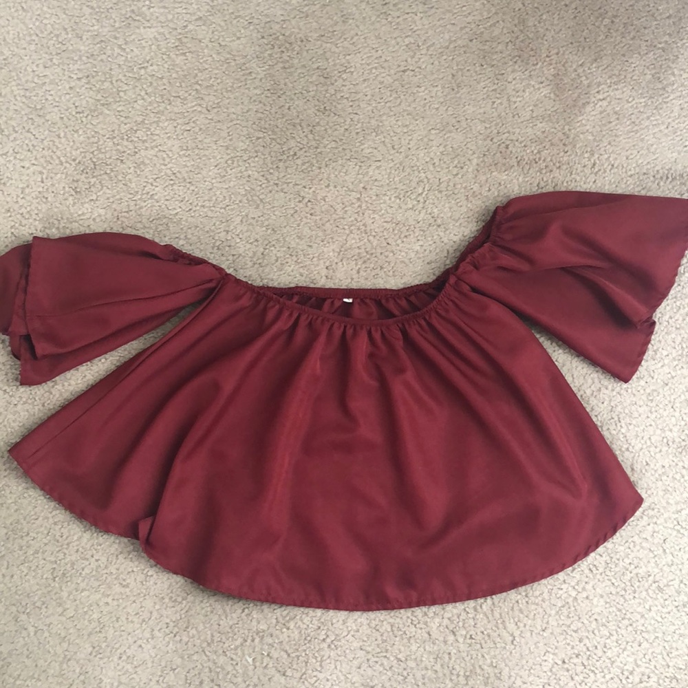 Off shoulder flowy top